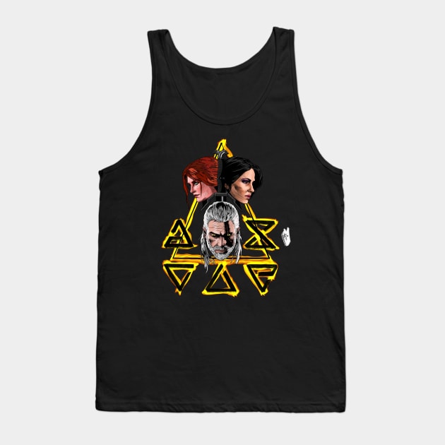 Witcher 3 Big 3 Tank Top by Wayofthepencil